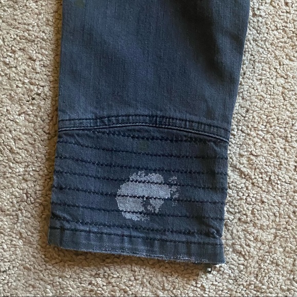 NEW Gray Distressed Vintage Moto Jeans - Picture 8 of 13